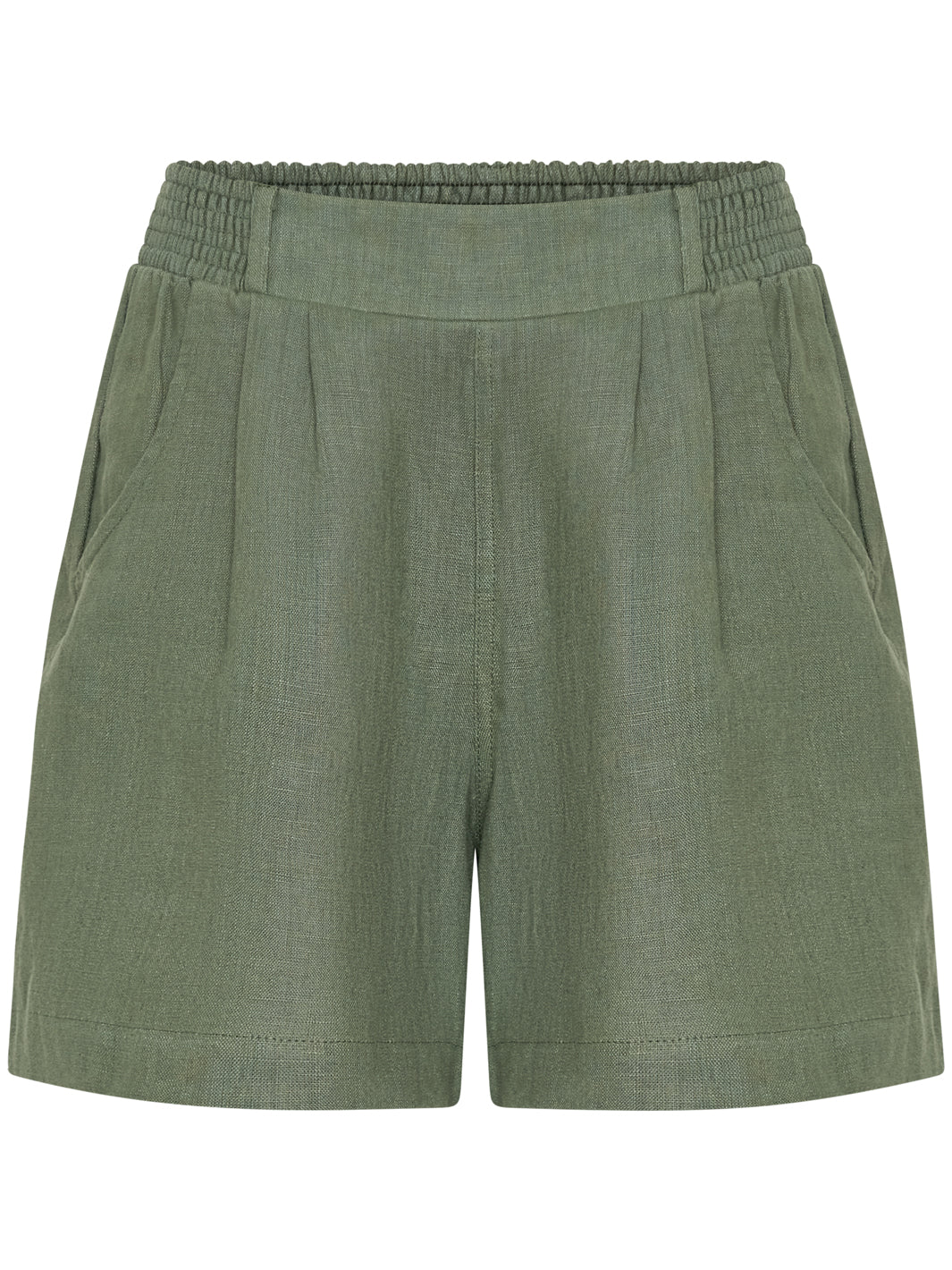 Charli Linen Shorts Olive
