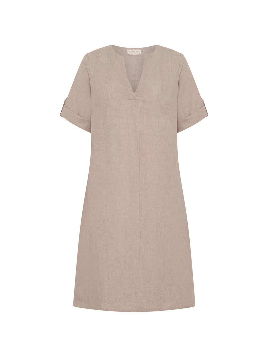 Elyse French Linen Midi Dress Flax