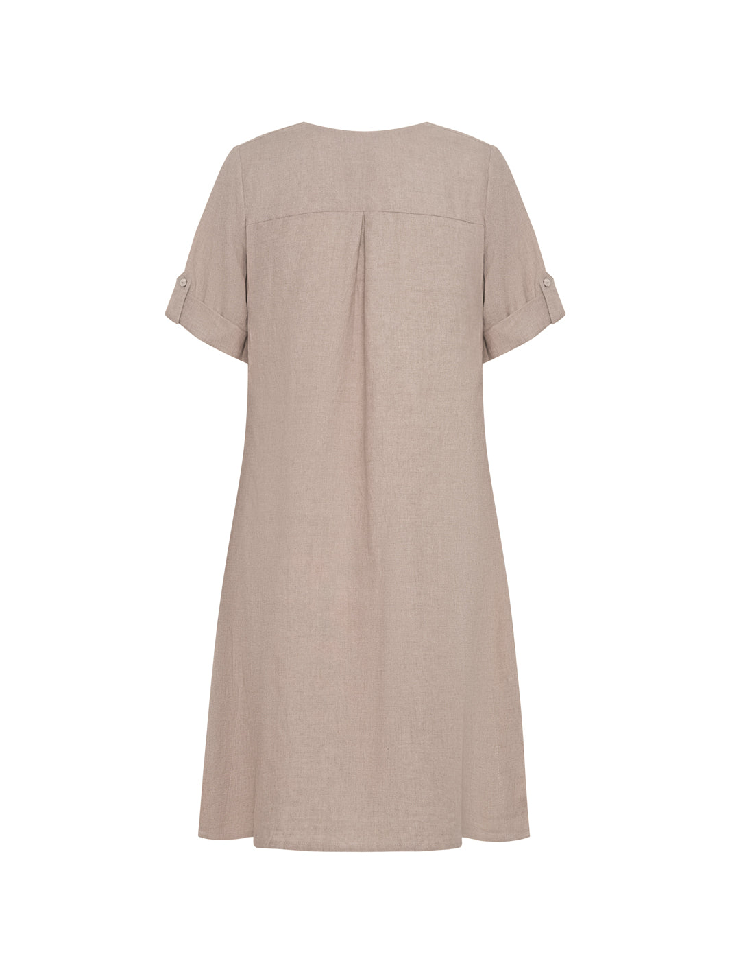 Elyse French Linen Midi Dress Flax