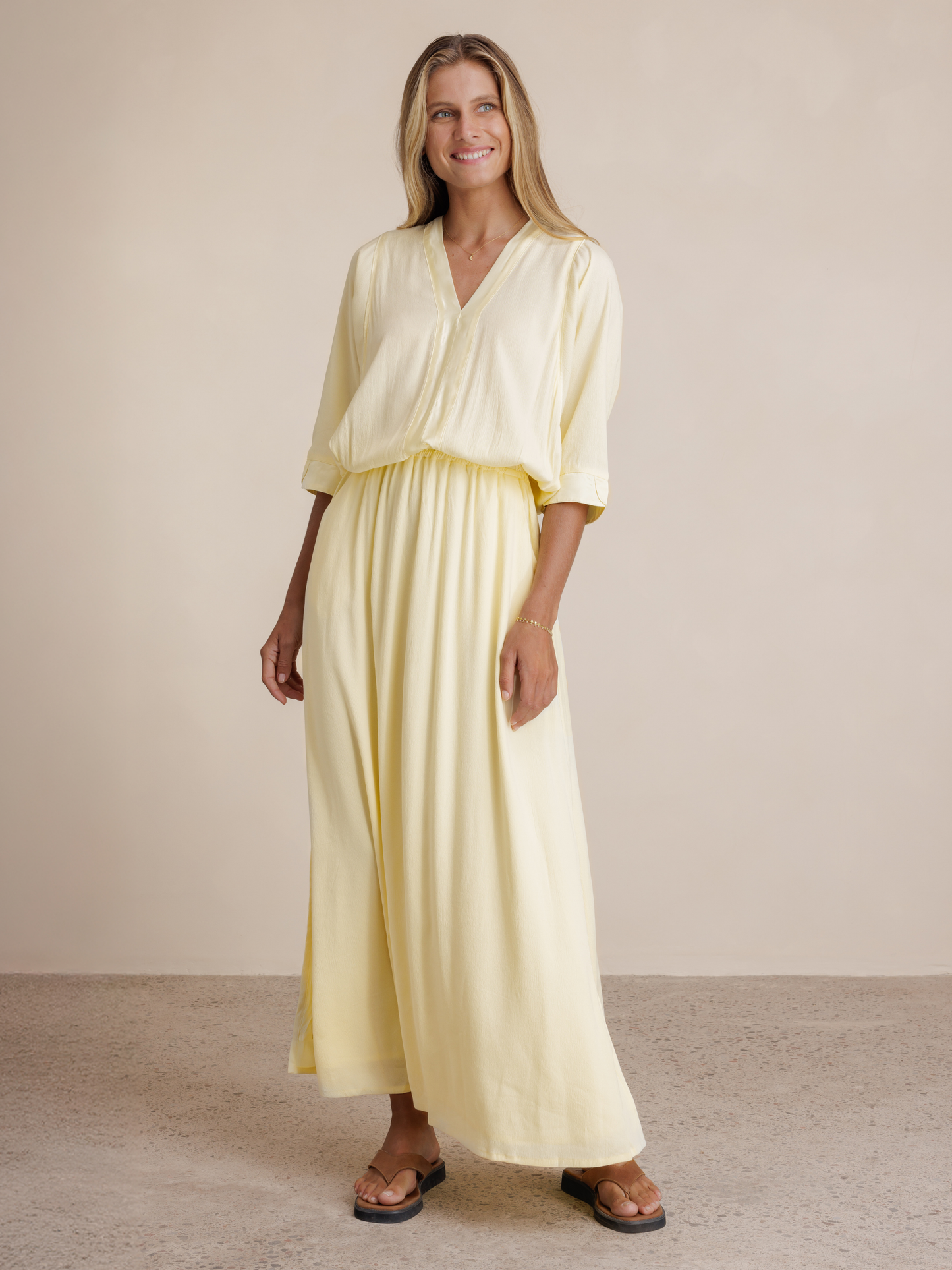 Lucrezia Lyocell Maxi Dress Lemon