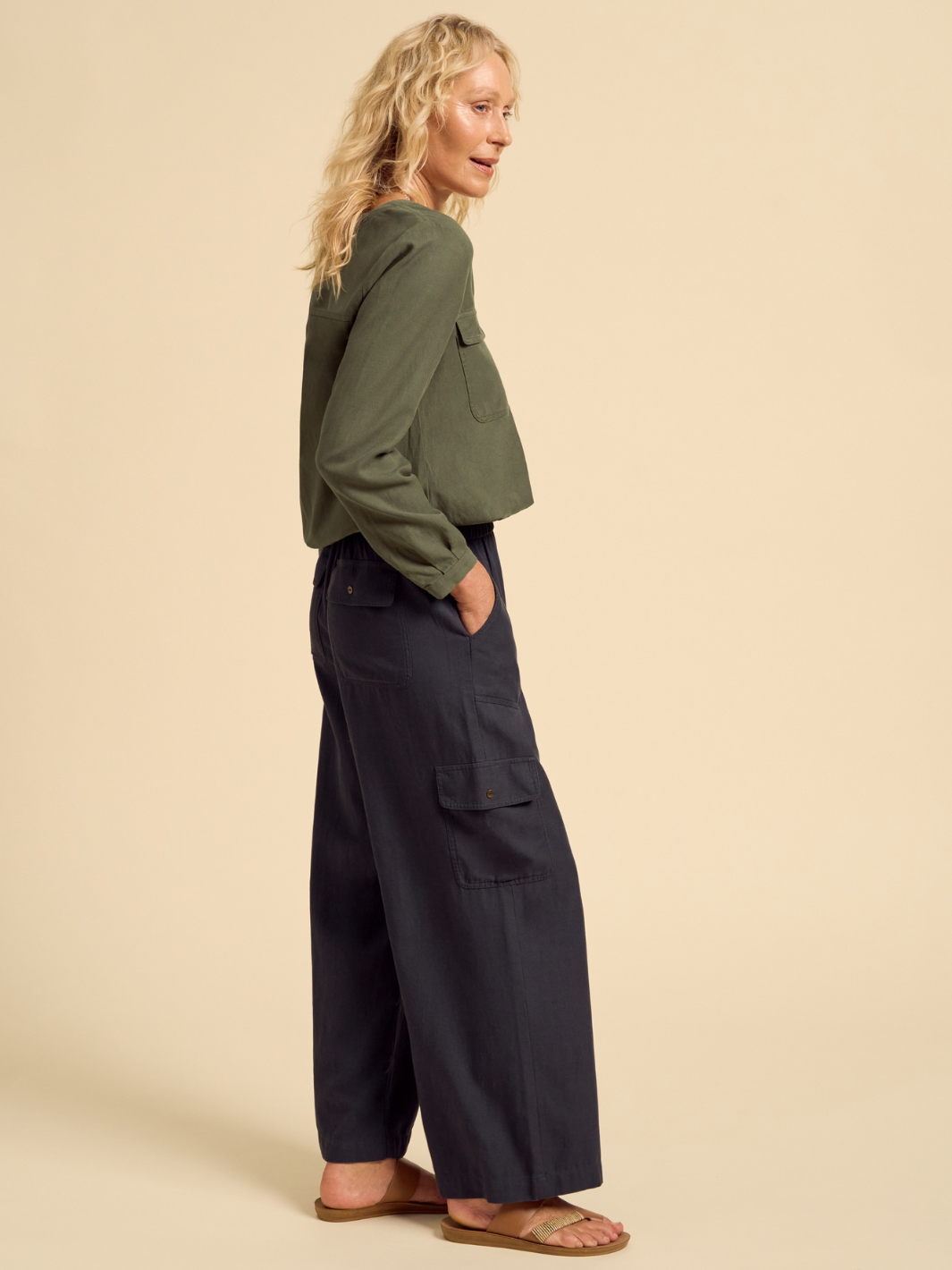 Yves Cargo Top Olive