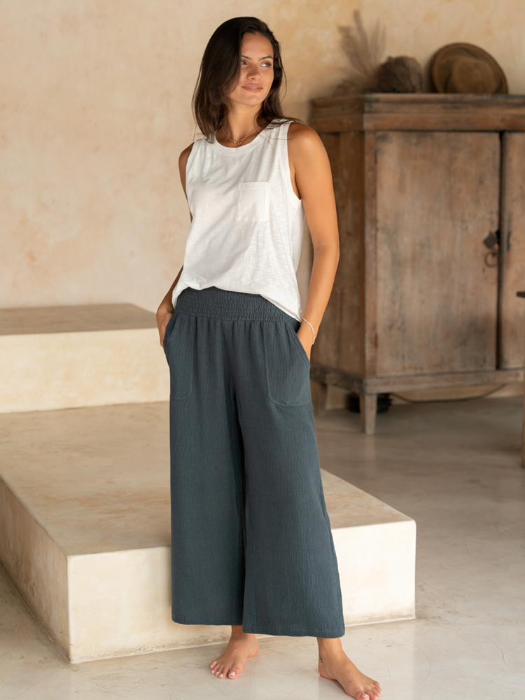 Bahama ¾ Cotton Pants Charcoal
