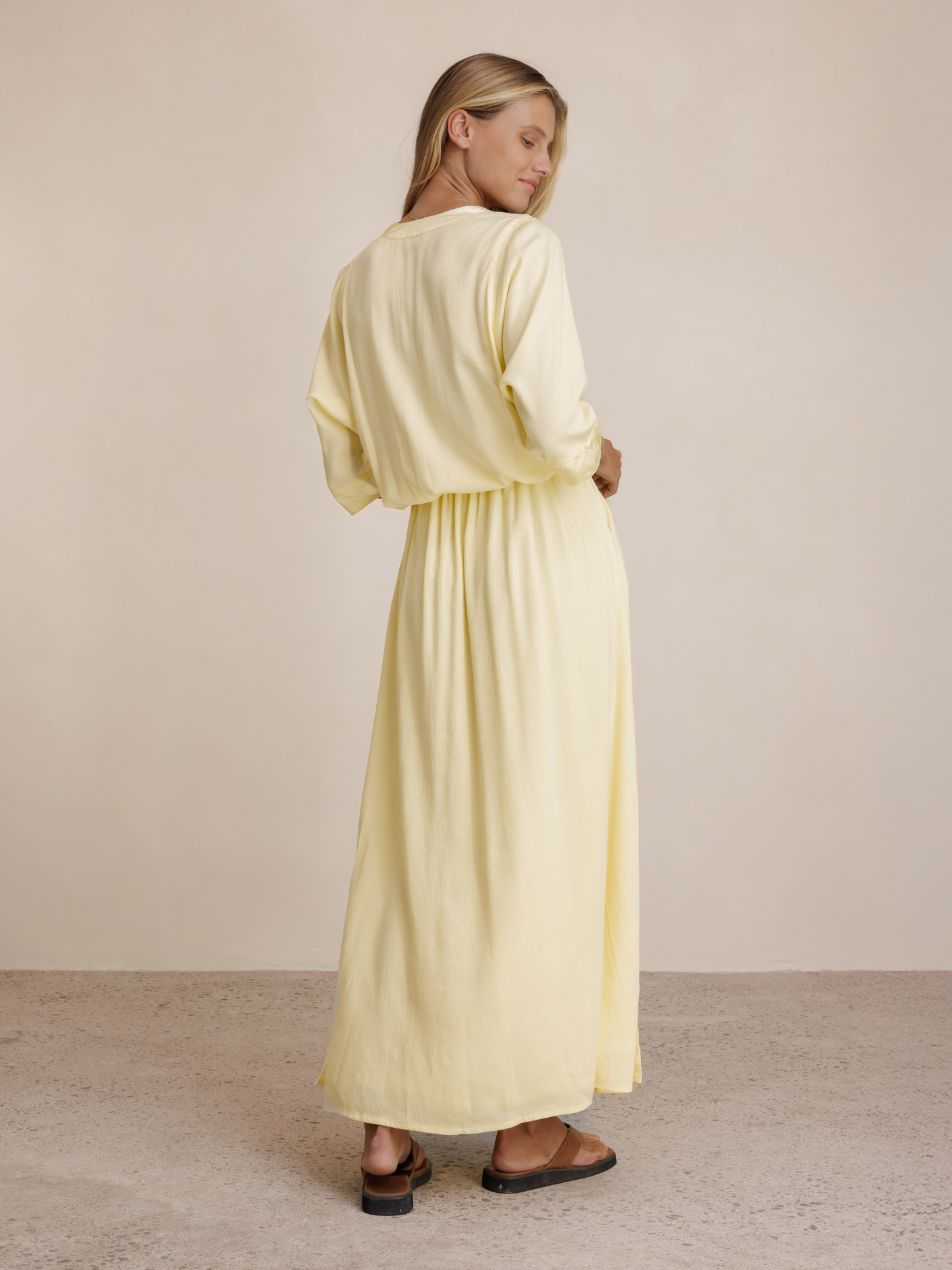 Lucrezia Lyocell Maxi Dress Lemon
