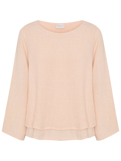 Image features Viola Linen Top in Coral