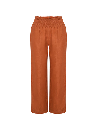 Morrissey Linen Pants Rust