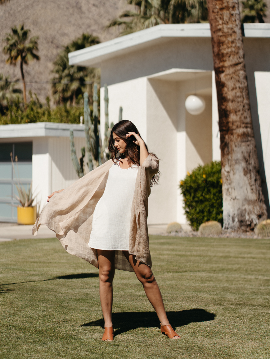 Barbados Linen Kimono Oat