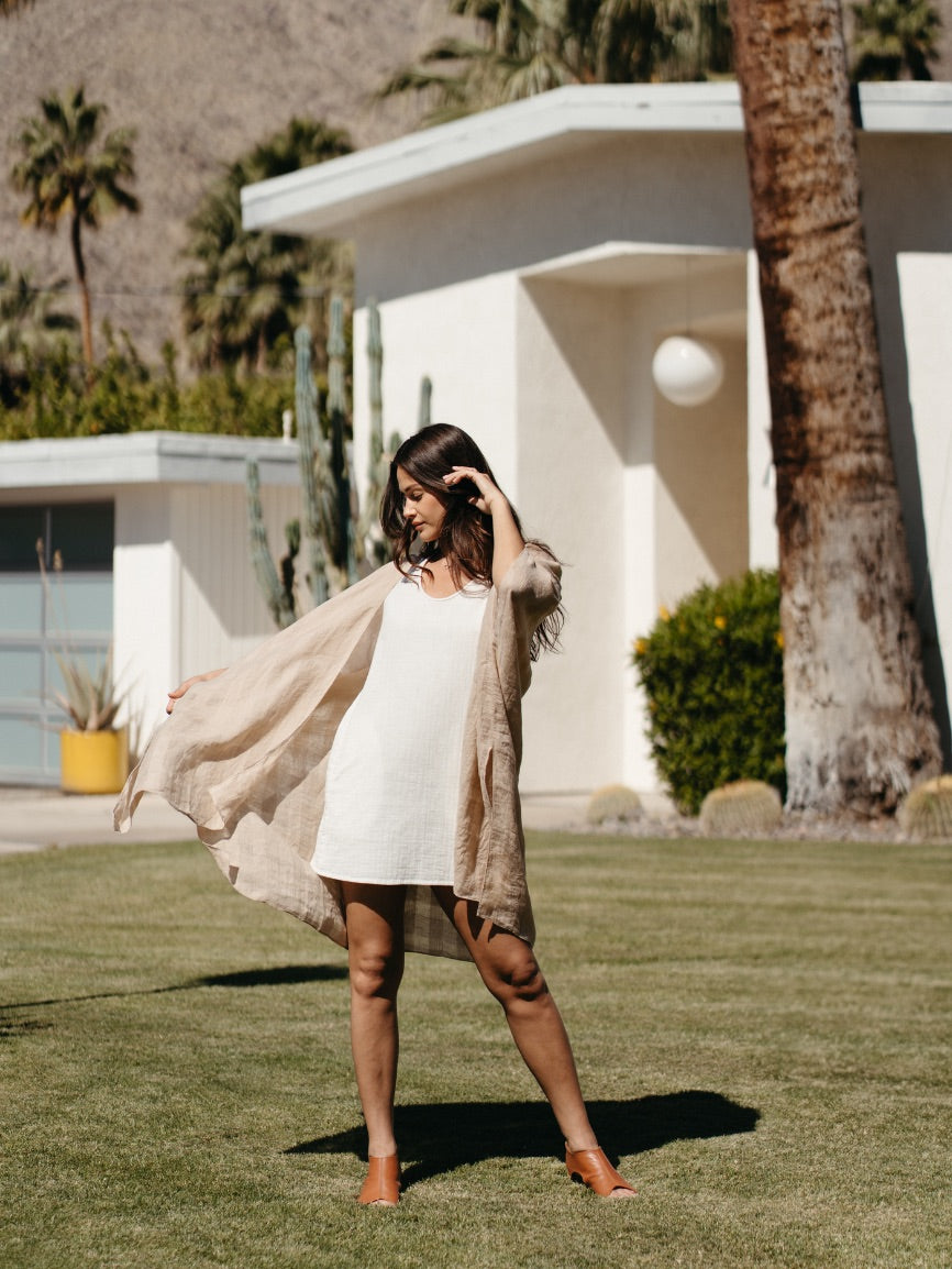 Barbados Linen Kimono Oat