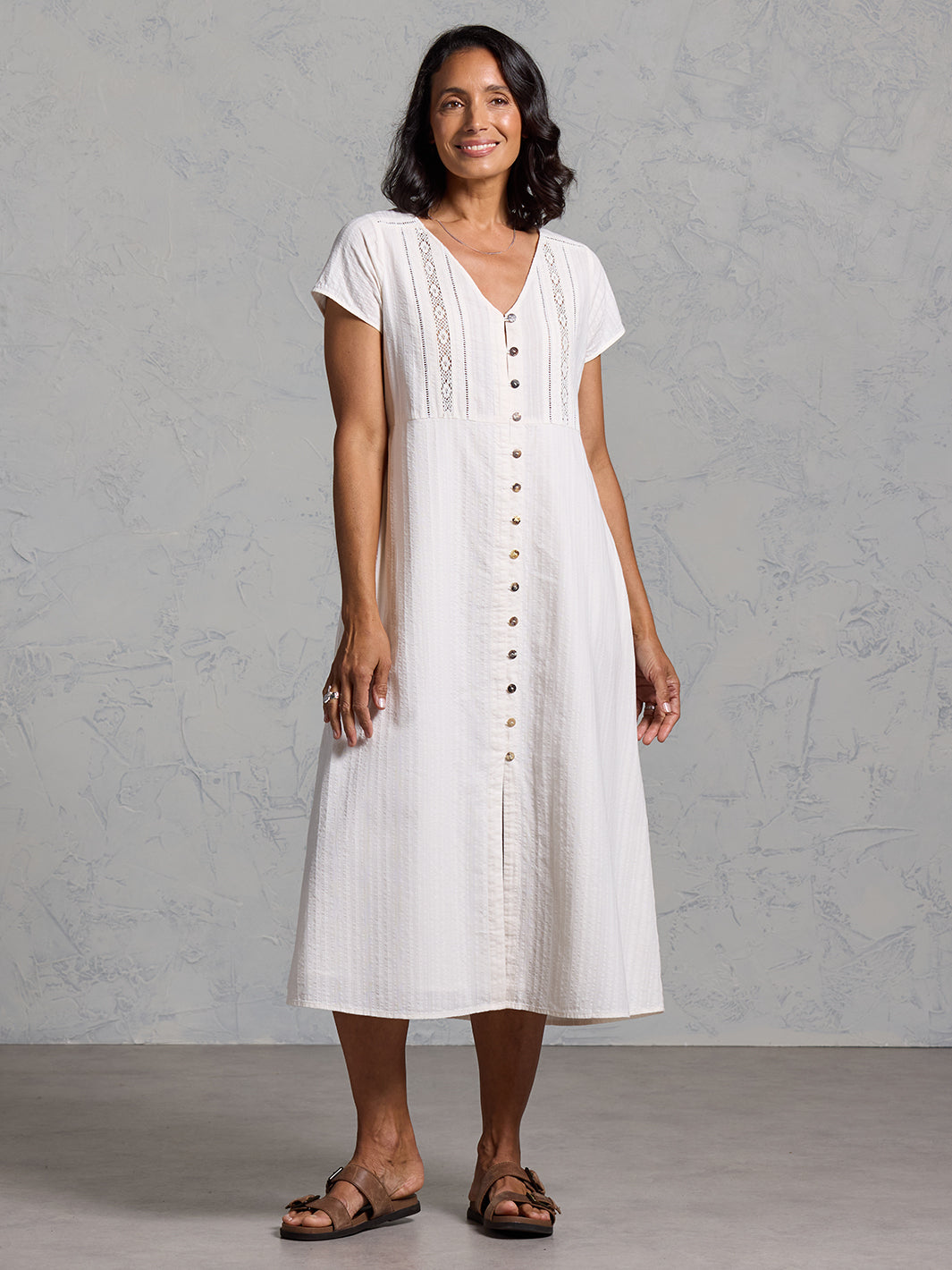 Bettina Organic Cotton Dress Coconut