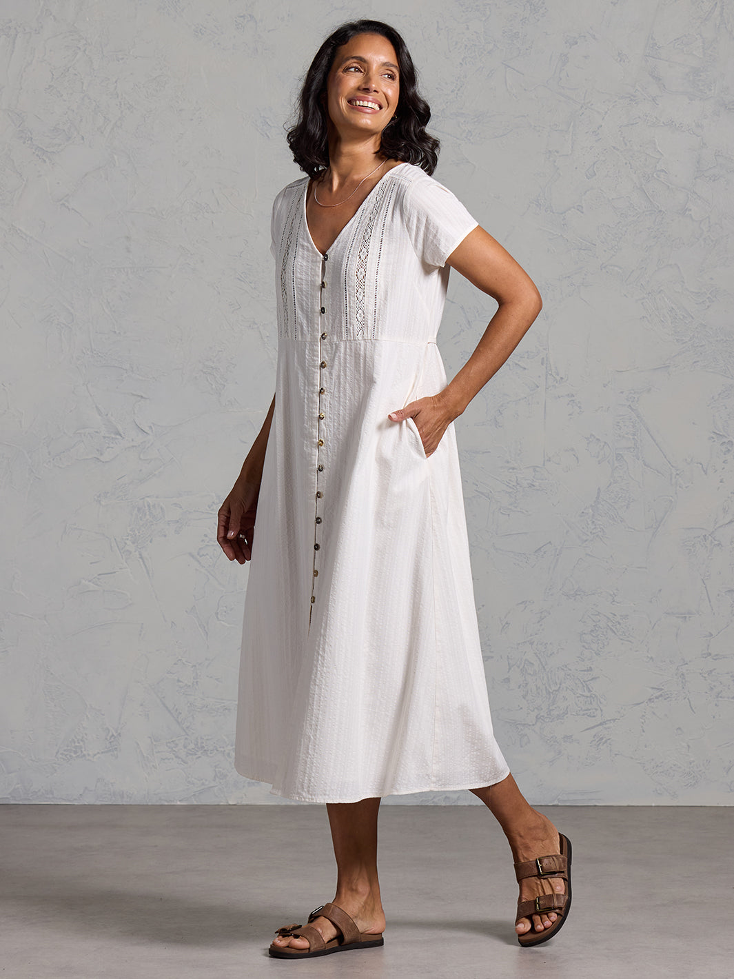 Bettina Organic Cotton Dress Coconut