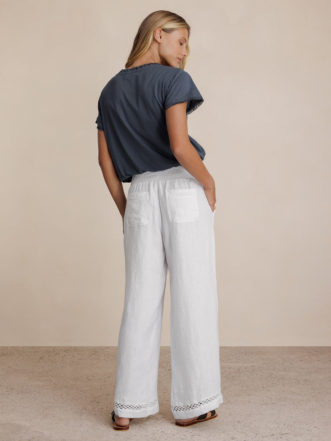 Cebu Linen Pants White