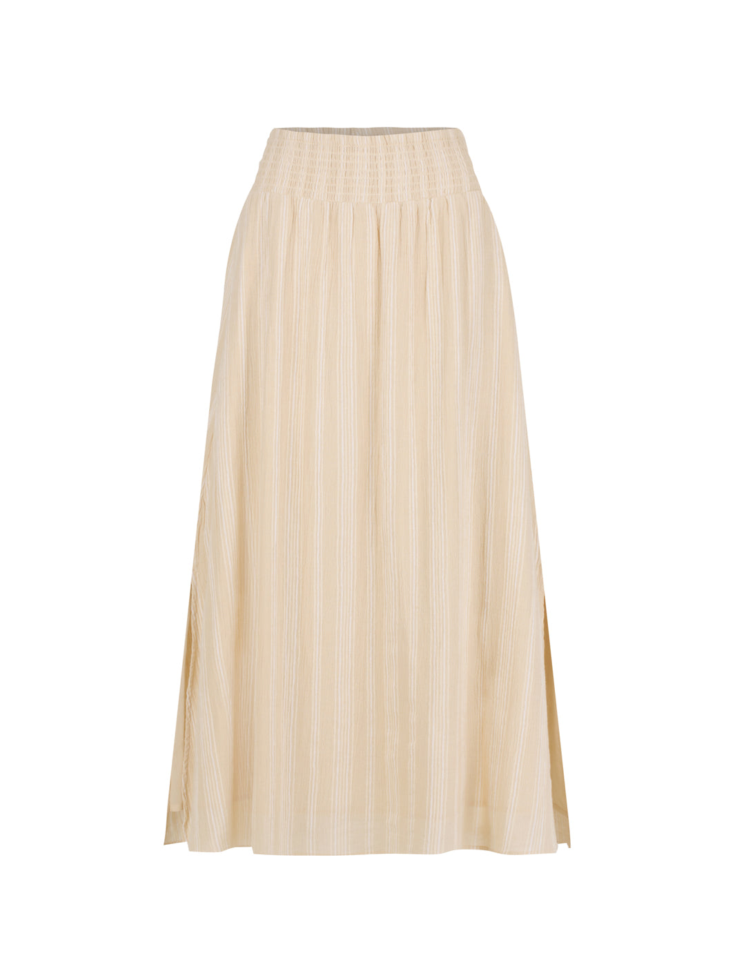 Chania Cotton Skirt Sand Stripe