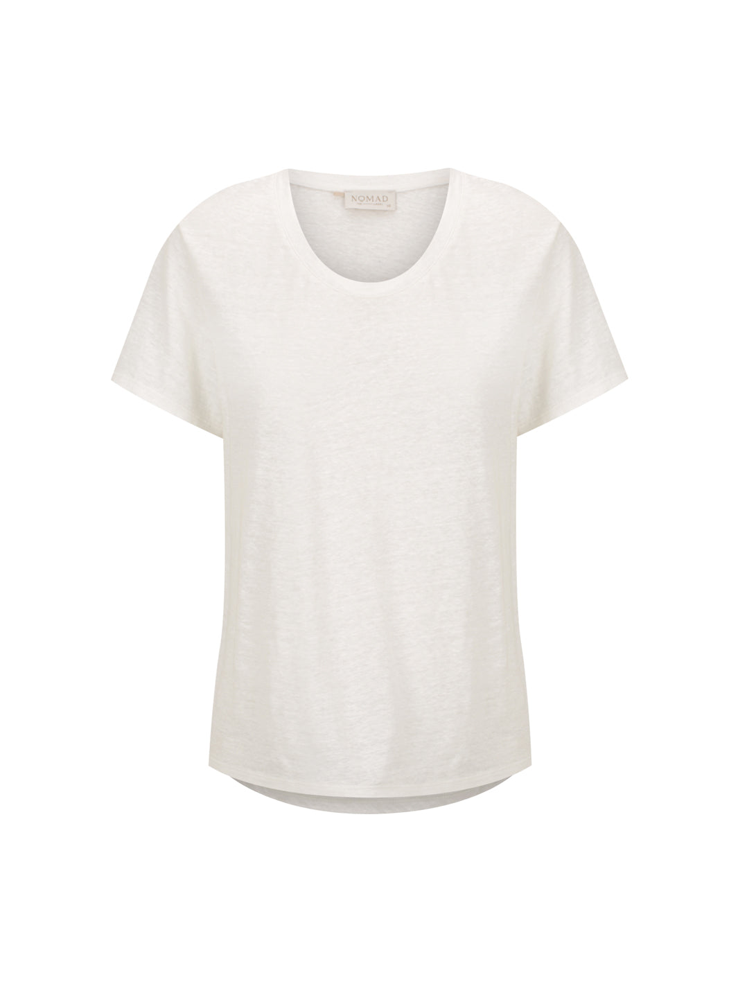 Clovelly French Linen T-Shirt Coconut