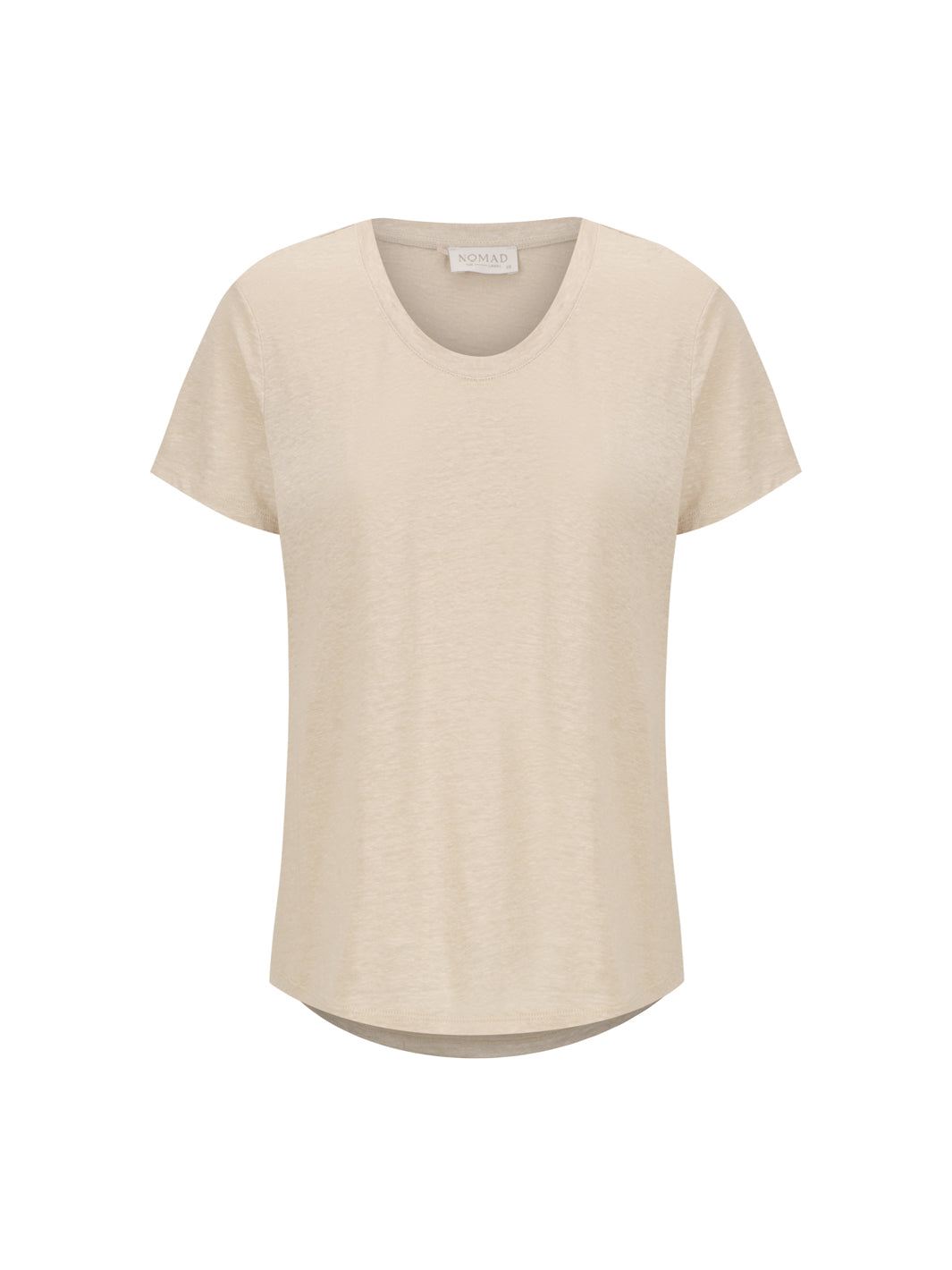 Clovelly French Linen T-Shirt Stone