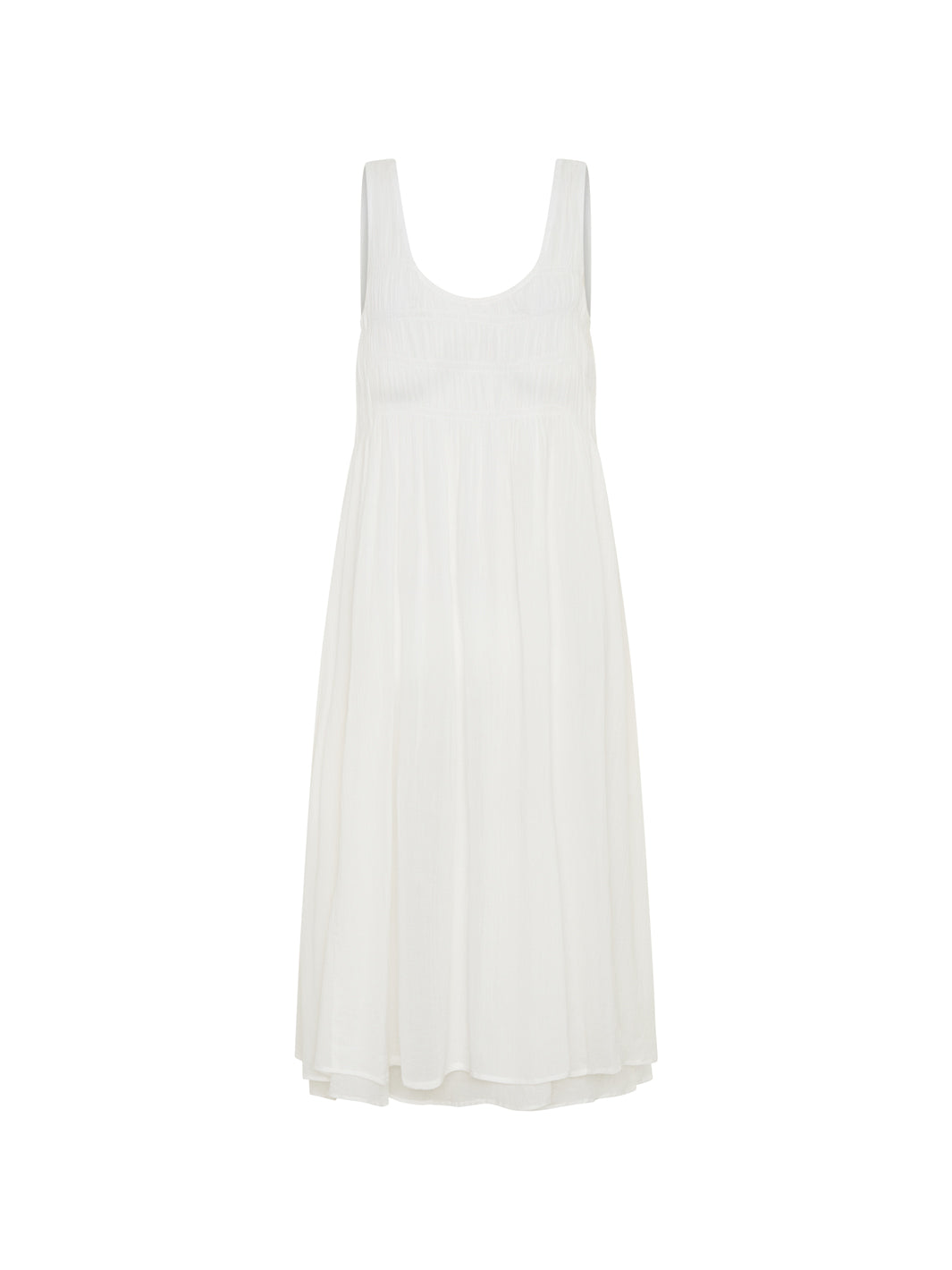 Del Monte Midi Cotton Dress Coconut