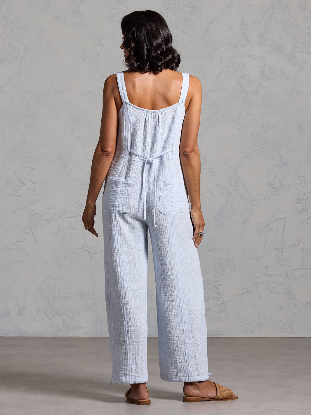 Fiesta Organic Cotton Jumpsuit Serene Blue