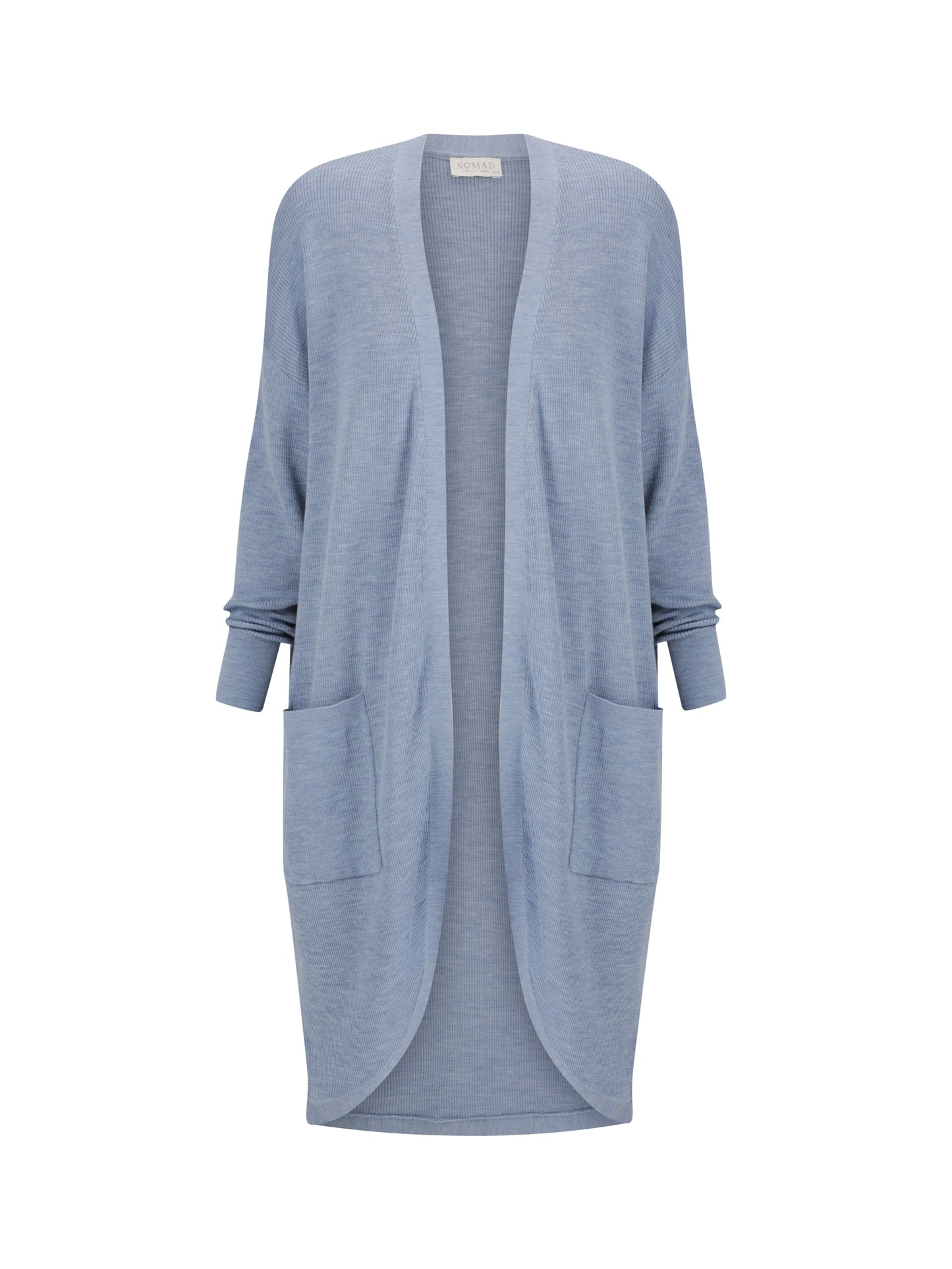 Jarrah Merino Wool Knit Cardigan Sea Blue
