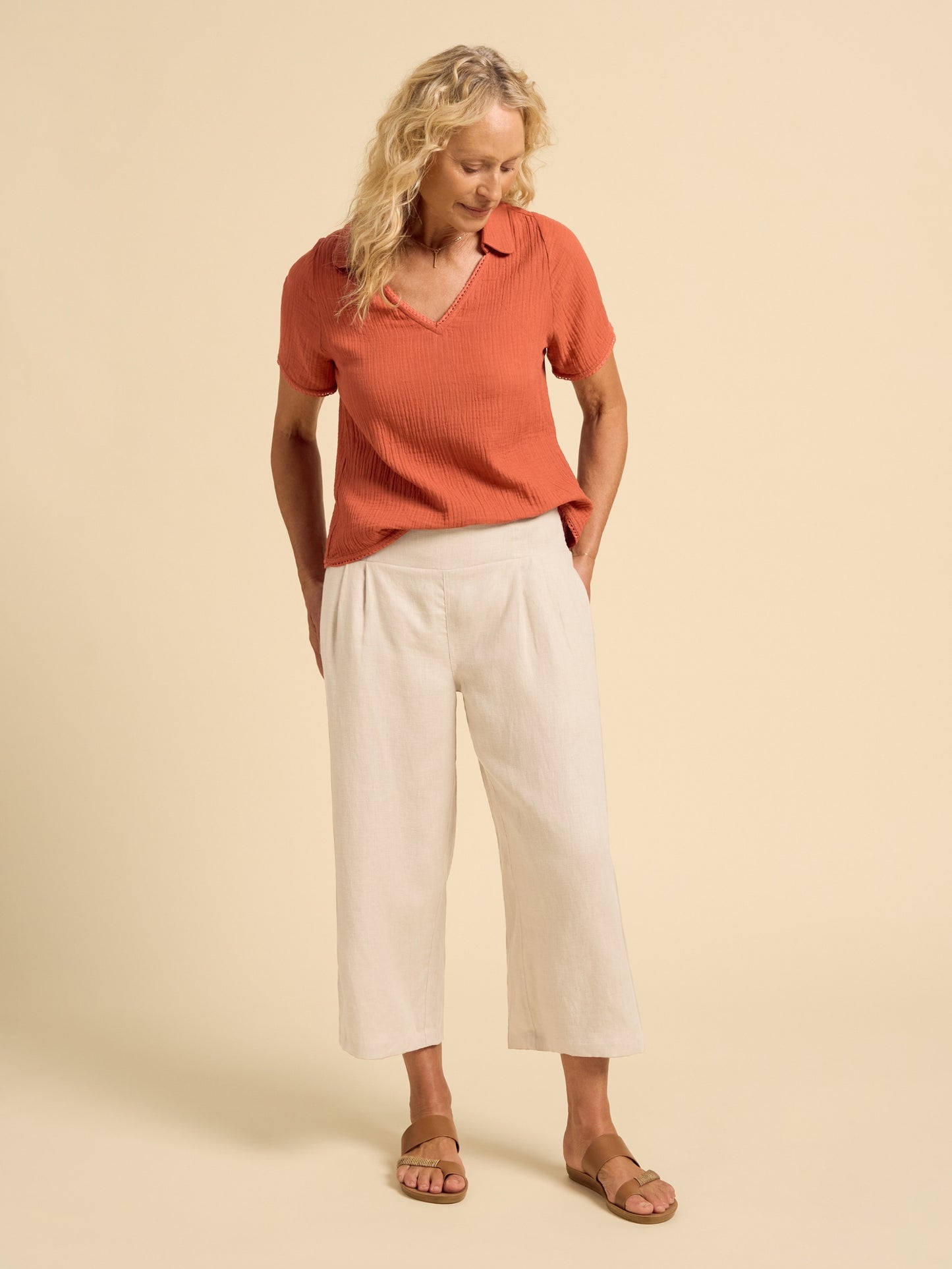 Latina Linen Pants Stone