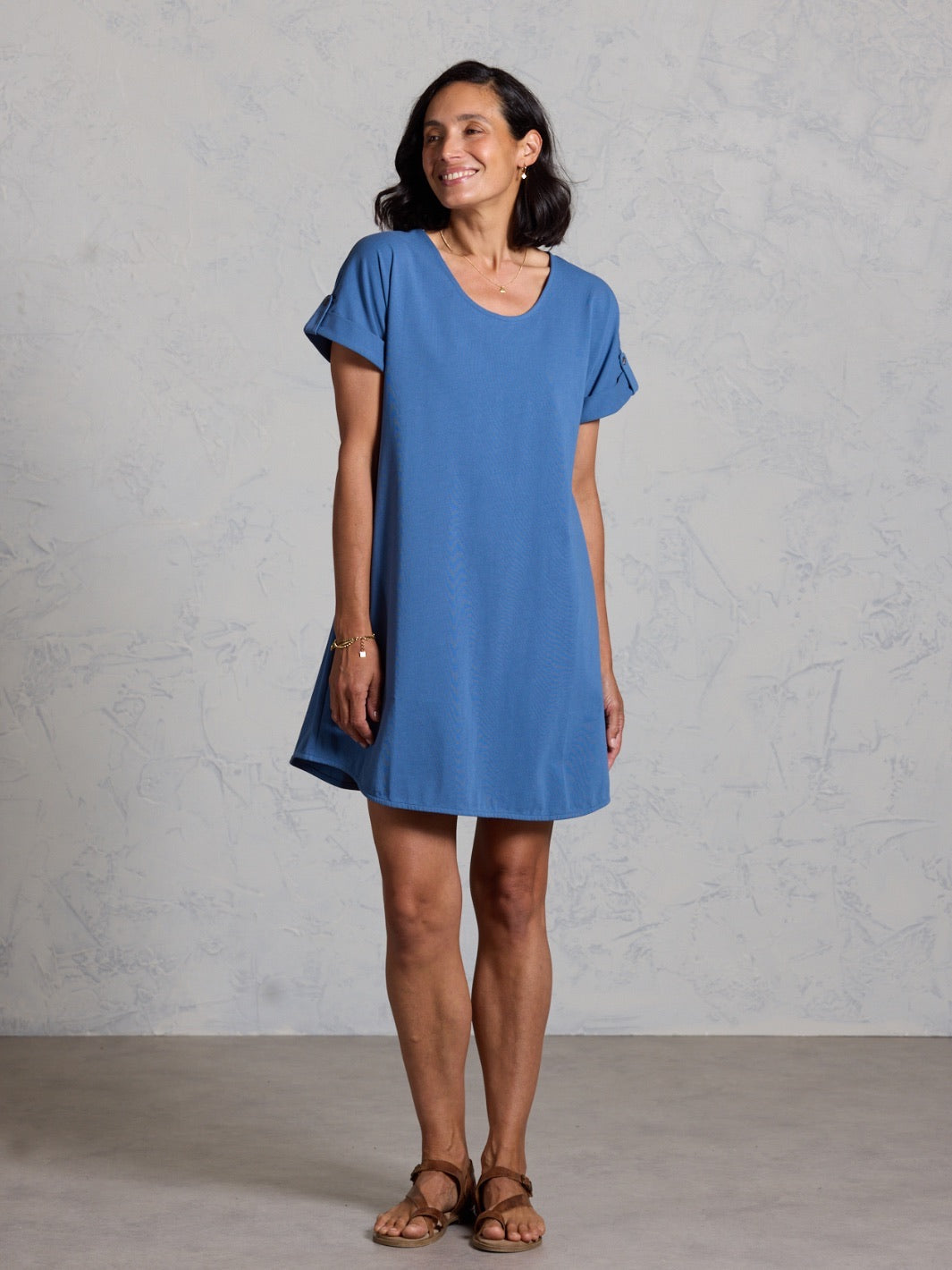 Mariner Cotton Dress Aegean Blue – Nomad the Label Outlet