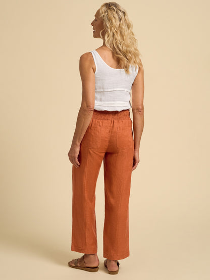Morrissey Linen Pants Rust