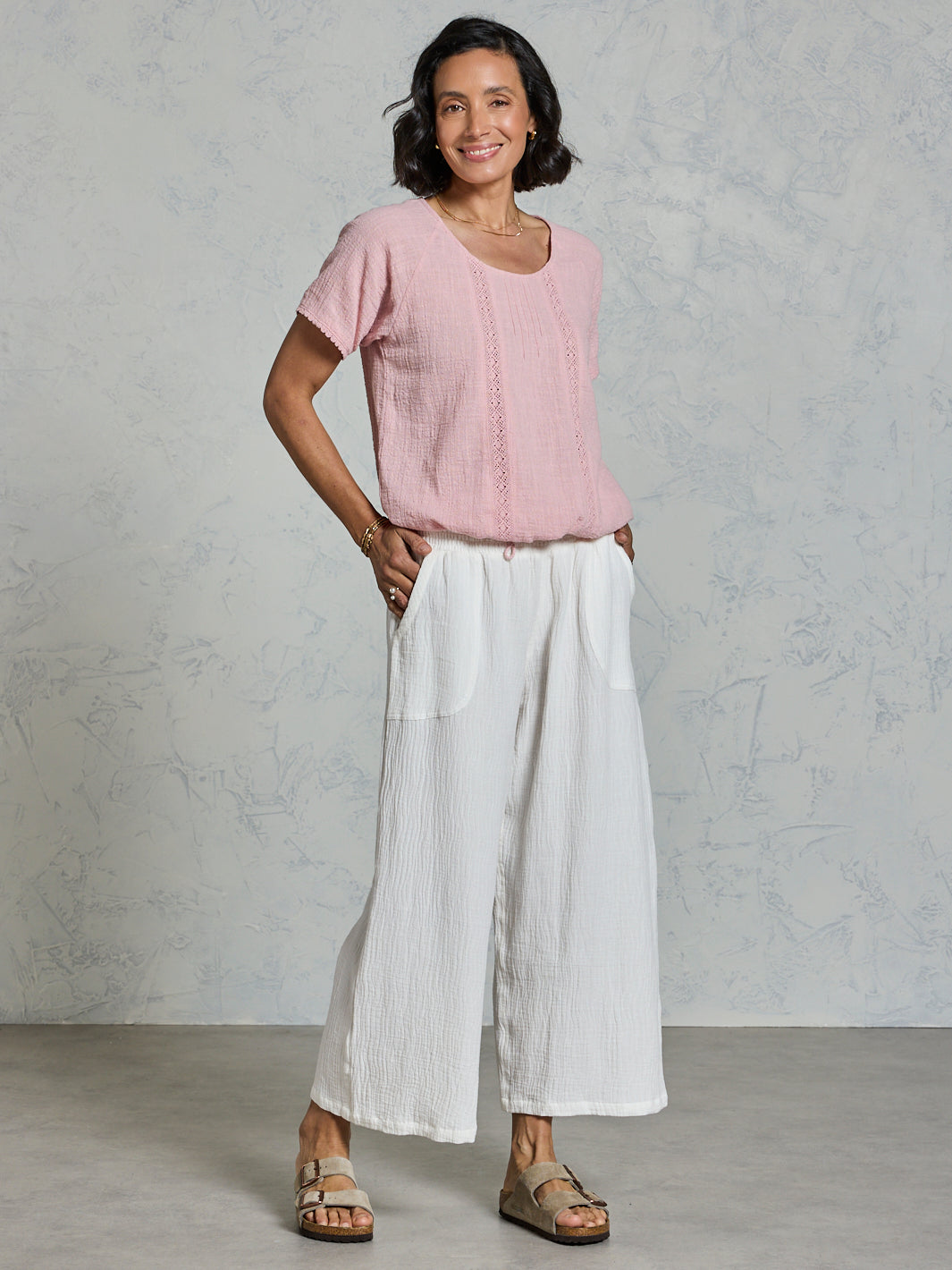 Bahama ¾ Cotton Pants Coconut