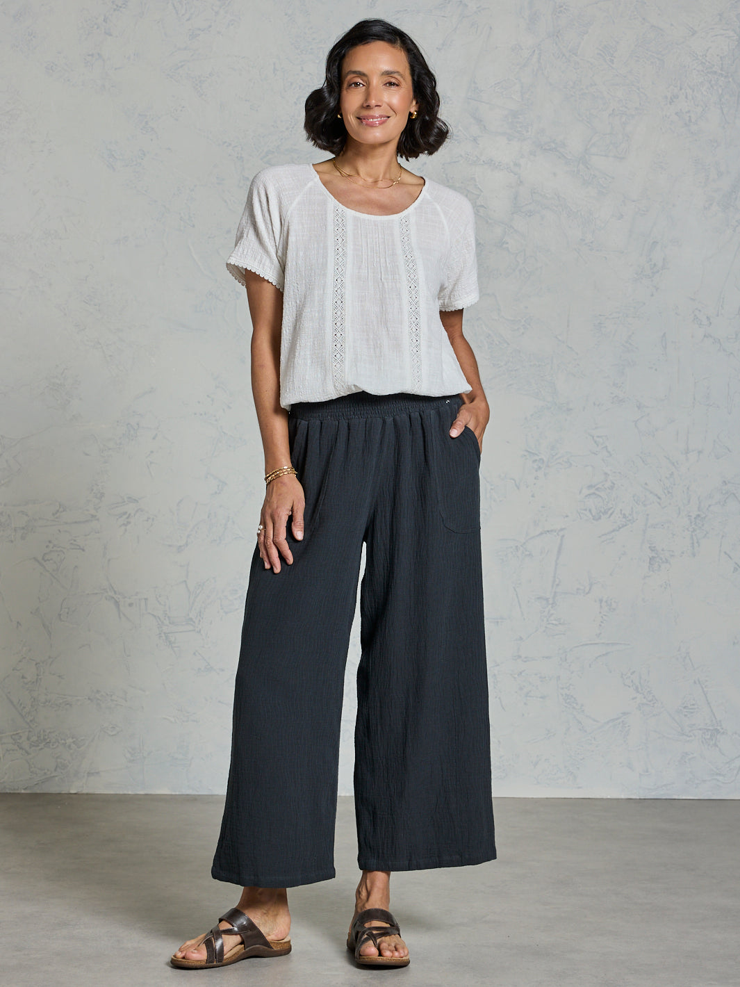 Bahama ¾ Cotton Pants Charcoal