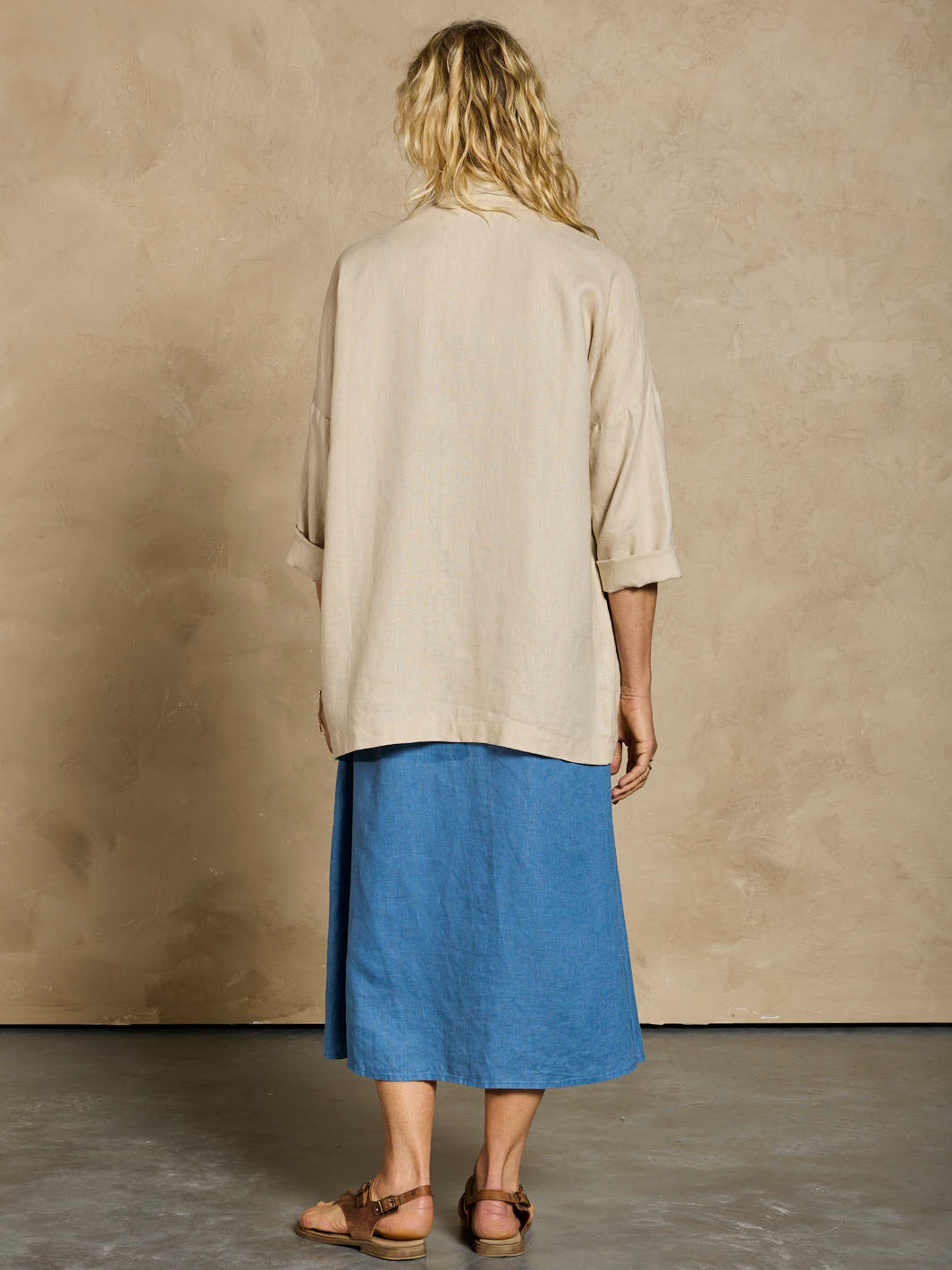 Ios Linen Jacket Stone