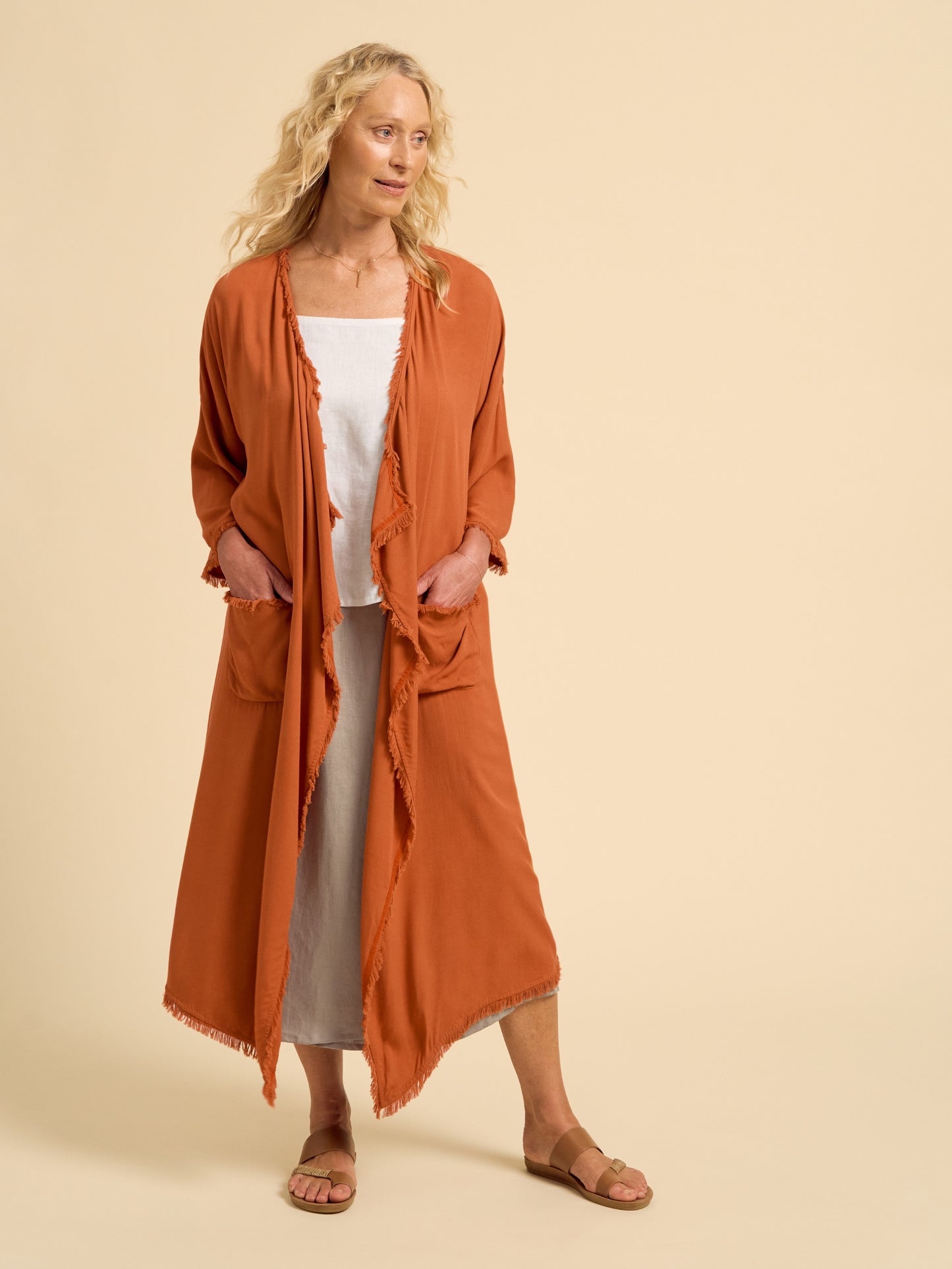 Sabali Bamboo Kimono Rust