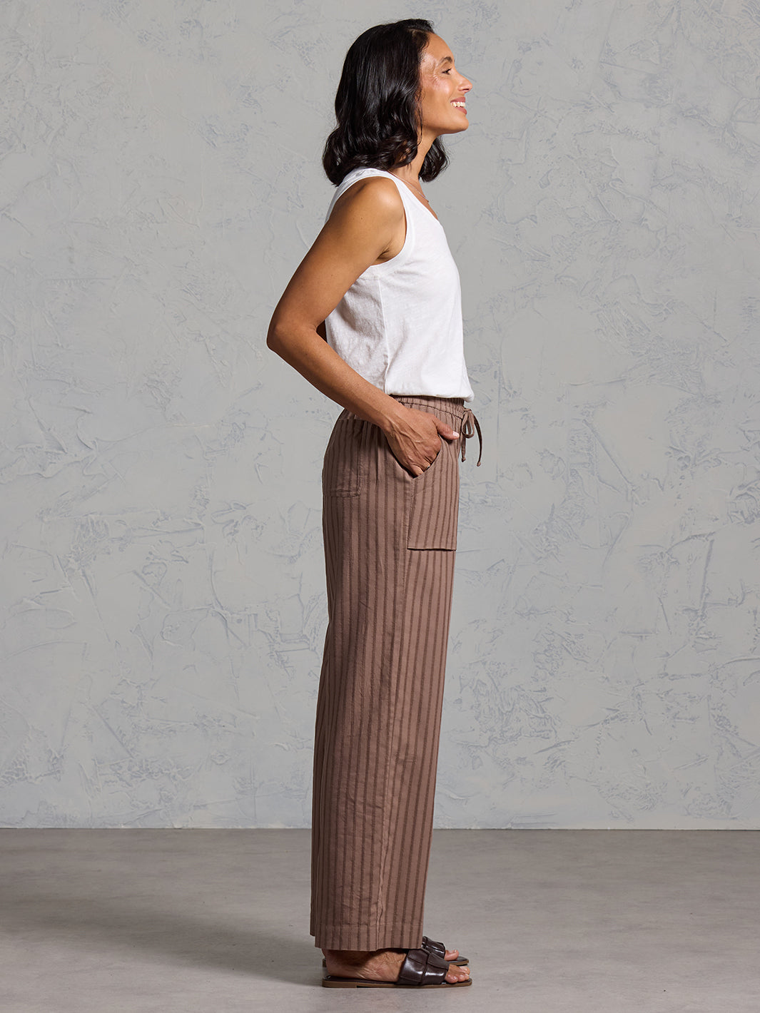 Sidari Organic Cotton Pants Cinnamon