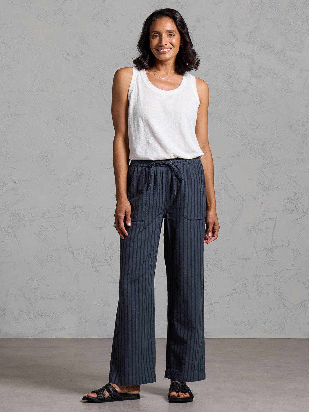 Sidari Organic Cotton Pants Charcoal