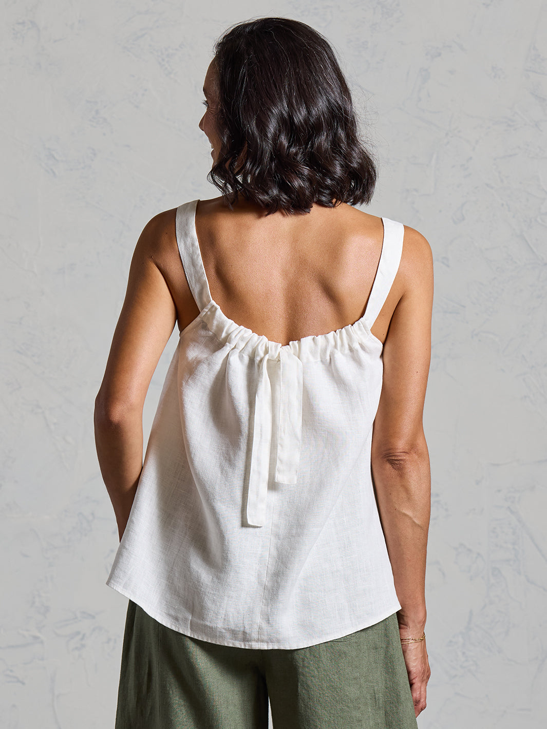 Soella French Linen Top Coconut