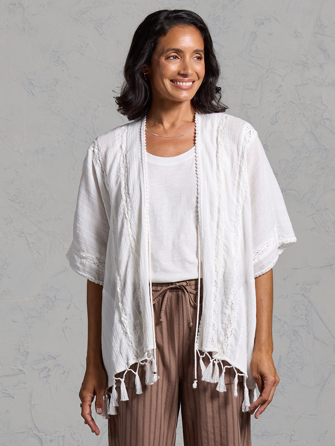 Solaris Cotton Kimono Coconut