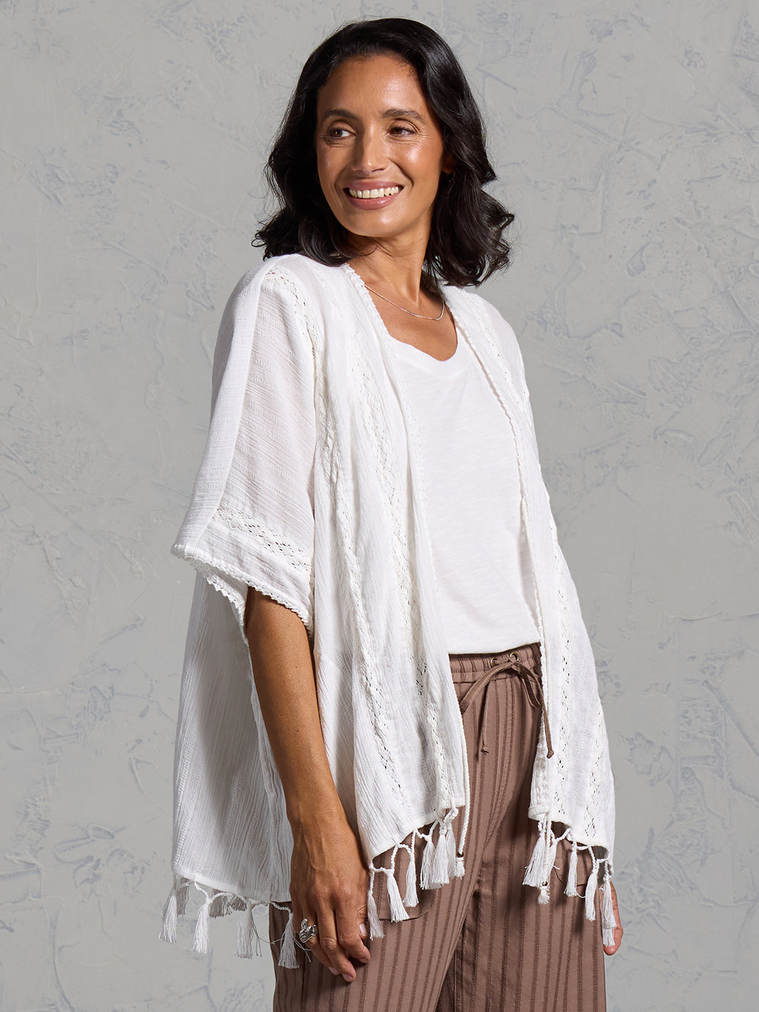 Solaris Cotton Kimono Coconut
