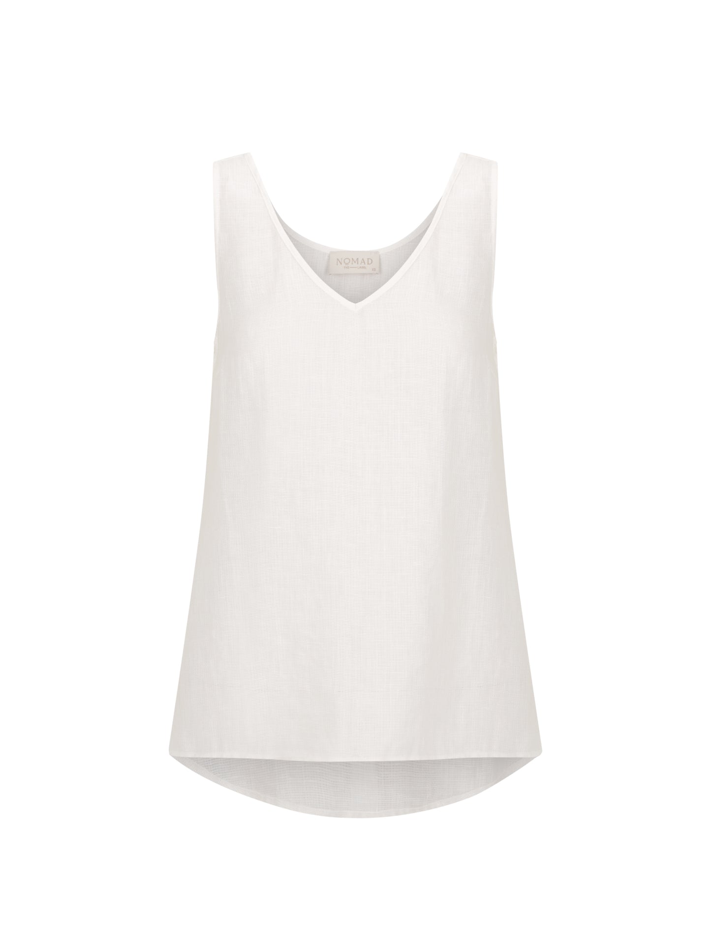 Tilba French Linen Top Coconut