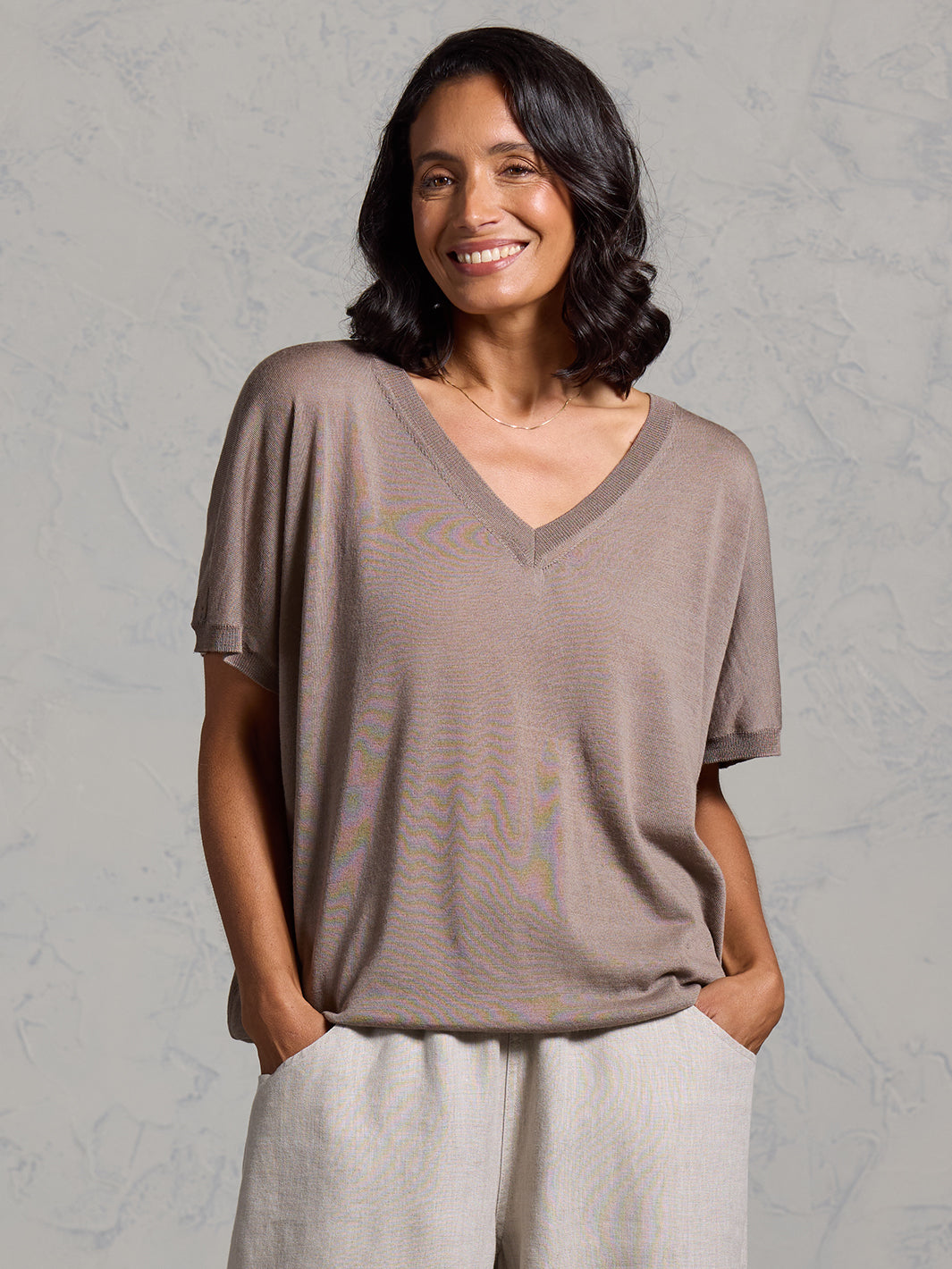 Toscana Merino Wool Knit Top Elm