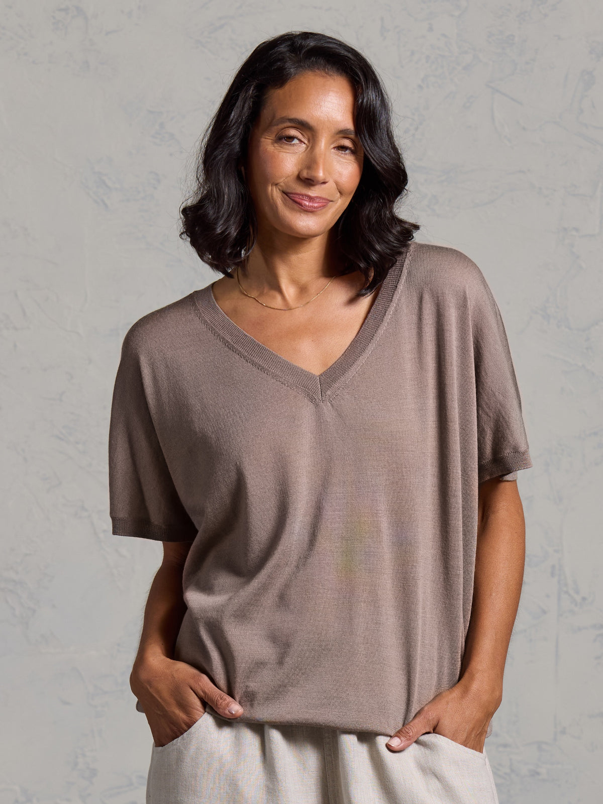 Toscana Merino Wool Knit Top Elm