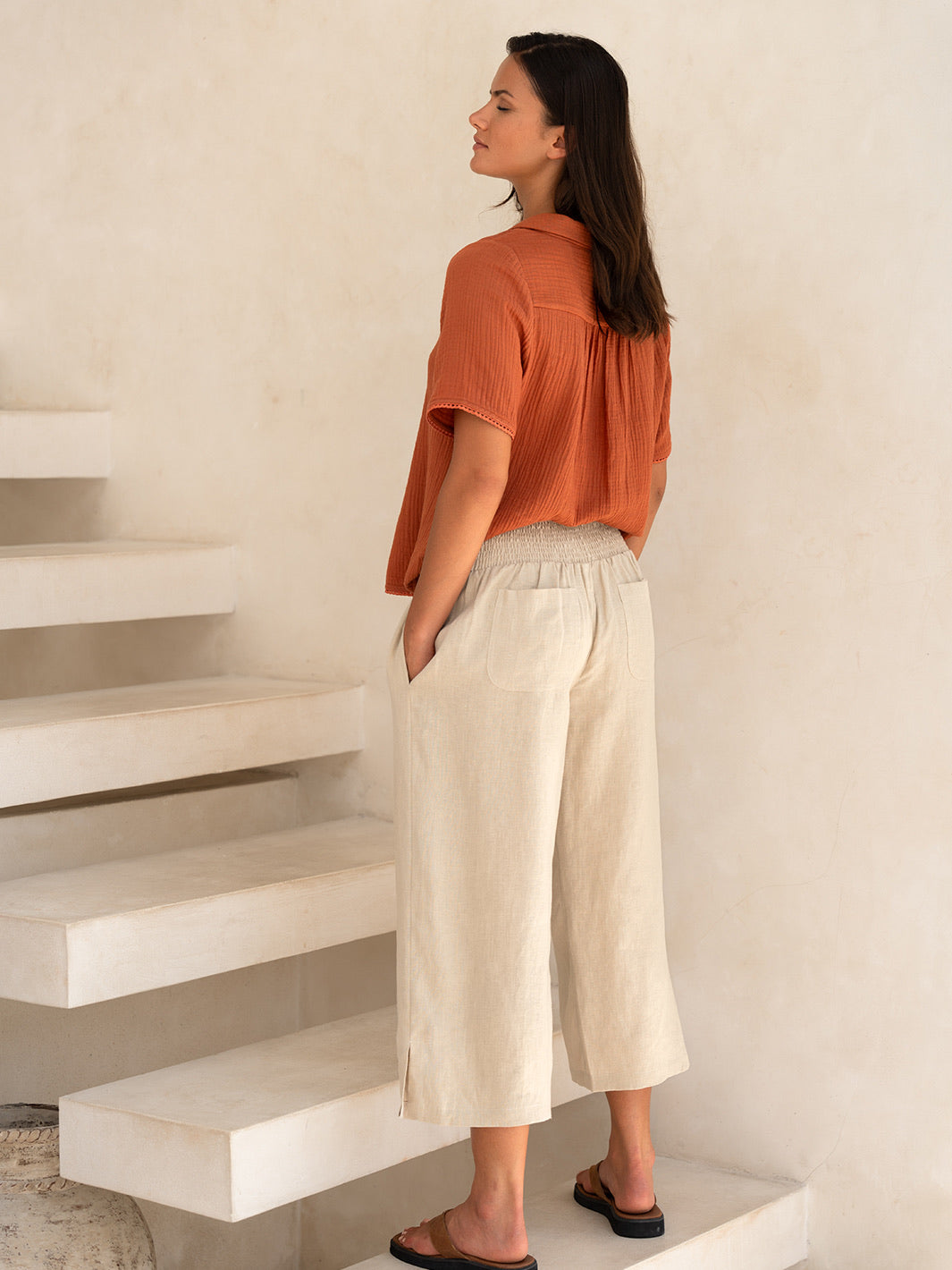Latina Linen Pants Stone